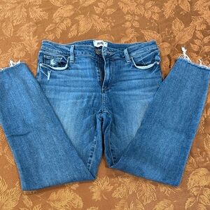 PAIGE Blue Cropped Jeans